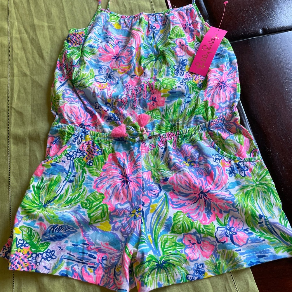 Lilly Pulitzer Aleene Girls’ Romper Size XL/12-14 NWT